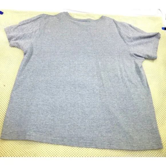 Vintage 90's Adidas Gray T-Shirt With Colorful Tribal Logo Design Made In USA Si - Picture 5 of 7